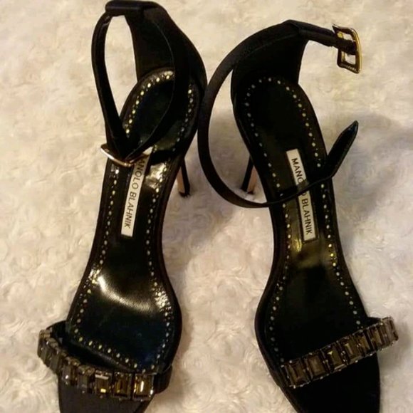 Manolo Blahnik Strappy Sandals - Picture 1 of 7